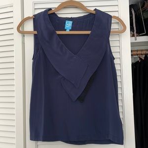 Barney New York CO-OP silk sleeveless top, XS